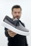 Zrc2602 - Premium Knitwear Men's Lace-Up Loafer Anthracite - 5