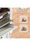 Shoe Cabinet with Deodorization Function, Freestanding Shoe Storage Organizer with 2 Flip-Drawers, Side Hooks & Back-Stopper Countertop, 12mm&15mm Thick MDF Shoe Rack for Entryway Hallway - 8