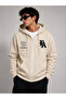 Unisex La Slogan Printed Zipper Sweatshirt - 2
