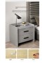 Bedside Table with 2 Drawers, Modern Nightstand for Bedroom | Simple Bedside Cabinet & Storage Side Table, End Table for Home (CT055) - 6
