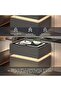 Modern Bedside Nightstand Table with LED Mirror, Sensor Light, Wireless Charging and BT Speaker 50CM - 3