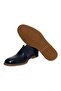 Dark Blue Color Lace-Up Genuine Leather Men's Shoes - 3