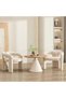 Modern Minimalist Design Single Sofa - Comfy and Fluffy Vanity Chair, Elegant Furry Makeup Desk Chair for Bedroom, Living Room, or Dressing Room 61x56x78 cm. - 5