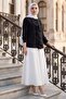 Ruffle Front Shirt Black Hm2949 - 5
