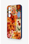 Samsung S24 Compatible Orange Lily Patterned Silicone Case - 4