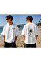 Santa Barbara Palm Tree Printed Unisex T-Shirt – Unisex Street Style Printed Design - 2