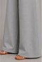 Cotton Muslin Fabric Summer Sweat-Repellent Cotton High Waist Wide Leg Palazzo Women's Trousers - 3