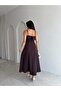 Fabri̇ Midi Dress 7337 - Bitter Brown - 3