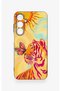 Samsung A55 Compatible Tiger of the Sun Patterned Silicone Case - 2