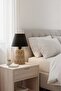 Jüt Modern Bohemia Table Lamp (Stone Body)(Black Conical Lampshade) - 2
