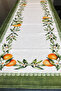 40X140Cm Woven Stain-Resistant Printed Thai Feather Fabric Tablecloth Decorative Runner Washable - 3