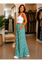 Moda Başak Premium Patterned Woven Fabric Palazzo Trousers – Wide Leg Stylish Comfortable Cut - 2