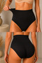 Women's Gathering High Waist Flexible 5-Piece Panties - 6