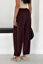 Women's Elastic Waist, Drawstring Cuffs, Loose Shalwar Trousers - 3