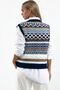 Geometric Patterned Knit Sweater - 3