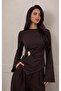 Accessory Detailed Spanish Sleeve Blouse