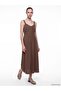 Heart Neckline Gathered Modal Blend Dress (W6)