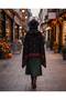 Rose Patterned Women's Shoulder Shawl, Knitwear Shawl, Cape Shawl, Poncho - 5