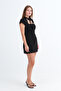 Tie-Neck Mini Dress E02792 - 2