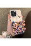 حافظة هاتف متوافقة مع iPhone 16 Pro Max مصنوعة من السيليكون بحافة صلبة وخلفية صلبة بنمط زهور - 3