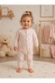 Baby Puffy Love Theme Baby Girl Zippered Jumpsuit 31033