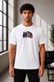 Unisex Oversize Embroidered Venom Design 100% Cotton T-Shirt