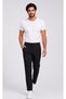 Men's Belted White, Navy Blue, Black Alpaca Fabric Doctor and Nurse Medical Single Bottom Trousers - 5
