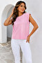 Women's Pink Blouse with Sleeve Detail - 4