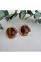 Tiger's Eye Stone Earrings