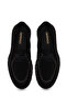 Women's Black Lace-Up Thick-Soled Suede Leather Casual Shoes Af200015Ds - 4