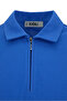 Regular Fit 100% Cotton Zippered Polo Collar T-Shirt - 3