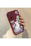 Xiaomi Mi 13T/Mi 13t Pro Compatible Case Camera Protective Case with Cat Burgundy Lover Couple Silicone Phone Case - 2
