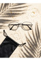 Men's Accessory Glasses – Black Metal Frame - 2