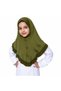 Hijab for Kids – Stylish Modest Islamic Headscarf for Muslim Girls, Ruffle Trim Kids Hijab with Button Front Detail - 3