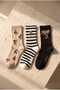 Unisex Teddy Boxed 3-Piece Cotton Socks Multi-Colored - 3