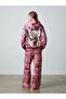 Trendy 3-Thread Brushed Fleece Tracksuit Set with Stone-Print Embroidery - 2