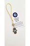 Gift Ornament for Rear View Mirror with Evil Eye Beads and the Hand of Fatma - 2