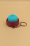 Cute Bao Bun Chinese Dumpling Keychain with Clicker (Plastic) - Bag Ornament Charm - 4