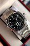 Men's wristwatch steel band 2 years warranty waterproof boxed