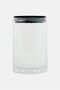 Glass Ribbed Toothbrush Holder, Transparent