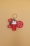 3-Piece Sportsman Keychain - Dumbbell, Weight Plate, and Shaker - Fitness Sports Gym Keychain Bag Ornament - 4