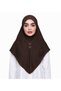 Women Hijab with Front Button Detail, Elegant Draped Muslim Headscarf, Modest Islamic Head Covering