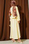 Women's Gathered Collar Skirt Suit - 3