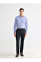 Esvab • Modern & Distinctive Slim Fit Striped Gabardine Men's Shirt - 2