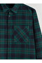 Esvab • Modern & Distinctive Standard Fit Checked Embroidered Wool Blend Men's Lumberjack Shirt - 2