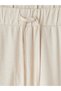 Rmz Gi̇yi̇m Farkiyla Women's Pleated Trousers with Waist Cord - 2
