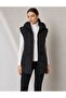 Black, Women's Hooded Inflatable Vest - 3