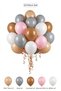 Ballerina Themed Balloon Set Skin Color Gray 20 Pieces Girls Birthday Party Decoration
