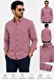 Men's Classic Wide Fit Pöti Square Patterned 100% Cotton Long Sleeve Men's Shirt