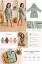 Hooded Bathrobe for Girls and Boys, 100% Cotton, Muslin, Color Options Available - 3